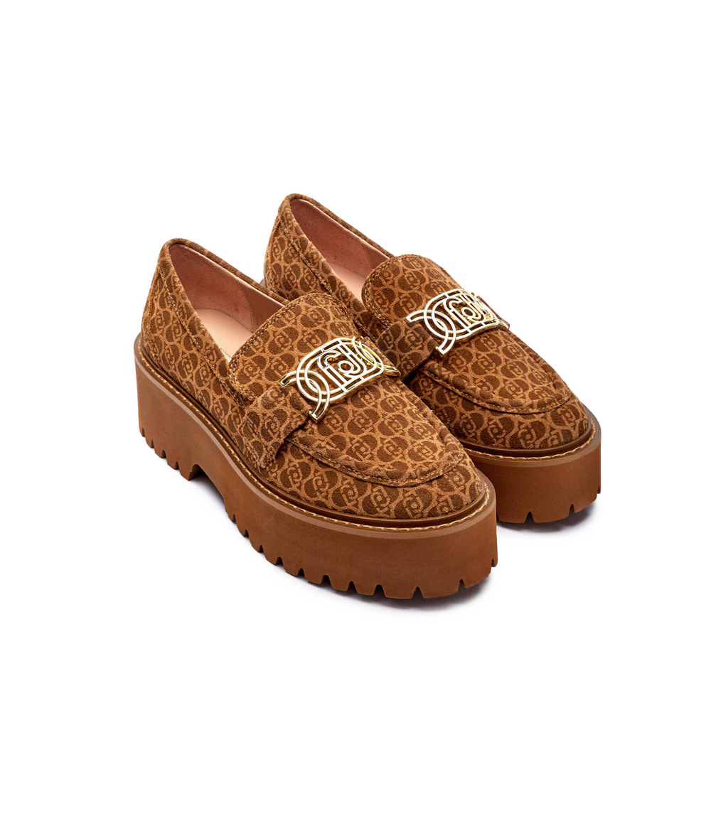 Кожаные мокасины Liu Jo - коричневый(SF4017 PX195)