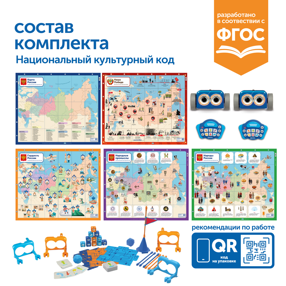 MS0094 Комплект для группы "Национальный культурный код" (с роботом Ботли)