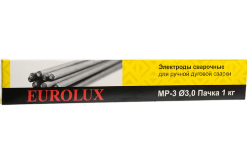 Электрод Eurolux МР-3 Ф3,0 Пачка 1 кг