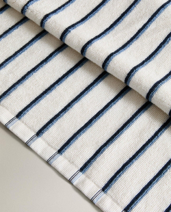 Zara Home - Красочное полосатое банное полотенце, синий, 50х90 см