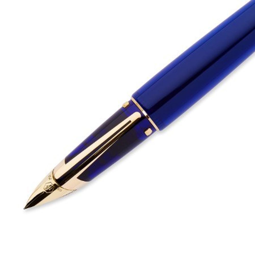 Waterman Edson Blue перо золото 18Ct F (S0102060)