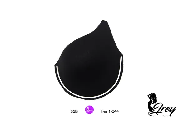 Чашки спейсер АМ-01, 85В-90А-80С-75D-70Е, серебристый пион