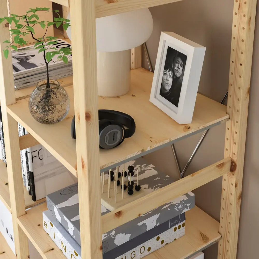 Стеллаж - IKEA IVAR, 139х30х226 см, сосна, ИВАР ИКЕА