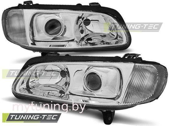 Передние фары chrome для Opel Omega B