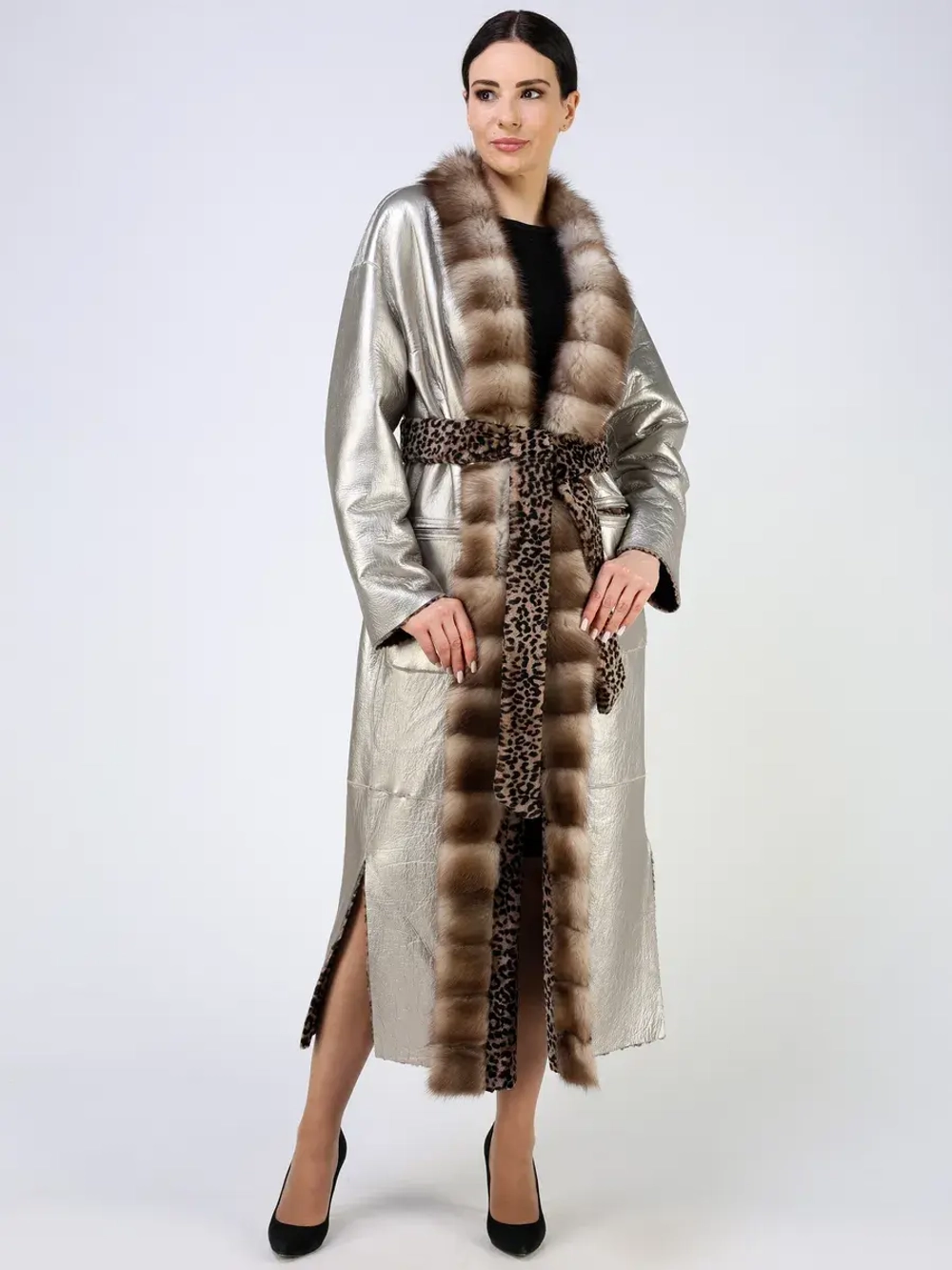 Шуба зимняя дубленка натуральная