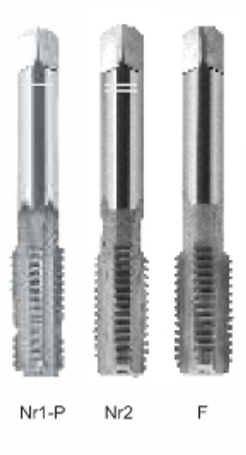 Метчик ручной компл. DIN-352/3-P M12 ISO2 6HX HSSE INOX A2-235801-0120