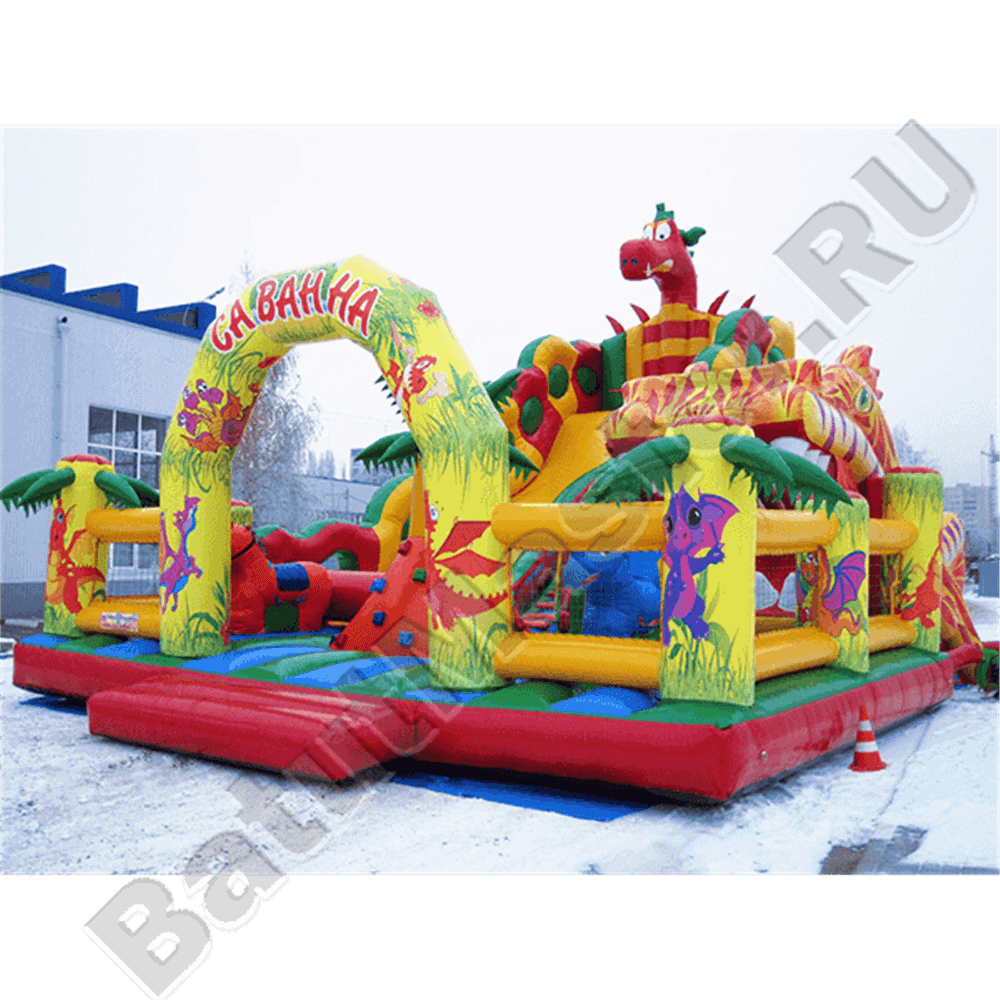 Большая и высокая горка "Саванна ПРОФИ"