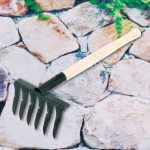 Грабли витые 6 зубьев, металлические с деревянной ручкой