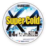Пл.шн. Duel PE Hardcore Super Cold X4 200м Hi-Vis Yellow #1,5 (0,21мм)