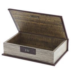 GAEM Шкатулка-книга с кодовым замком, L17,5 W7 H27 см
