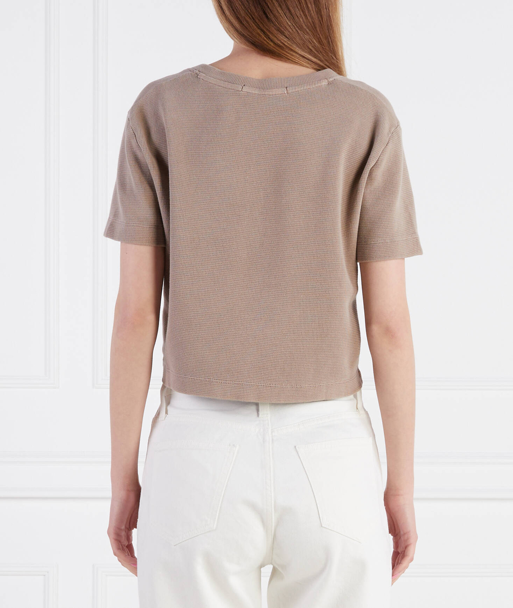 Футболка WAFFLE CALVIN KLEIN JEANS - коричневый(J20J221151)