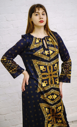 Платье "Византия", по мотивам русского золотного шитья в церковных одеяниях