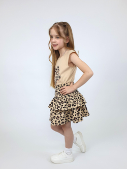 02-126-1 Комплект для девочки (футболка+ юбка)