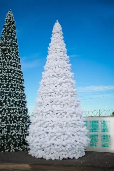 Уличная сосна Уральская белая 27 м., каркасная, Леска, Green Trees (GT27URLESW)