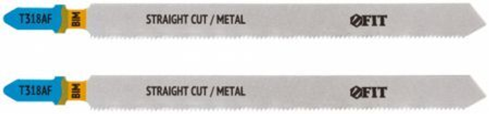 40918 Полотна по металлу, Bimetal, фрезерованные, волнистые зубья, 132/106/1,2 мм (T318AF), 2 шт.