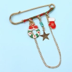 Брошь - булавка новогодняя «Best Podarok - Символы чудес «, 7*7см