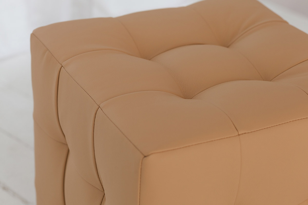 Пуф Лотос Бежевый ЭкоКожа