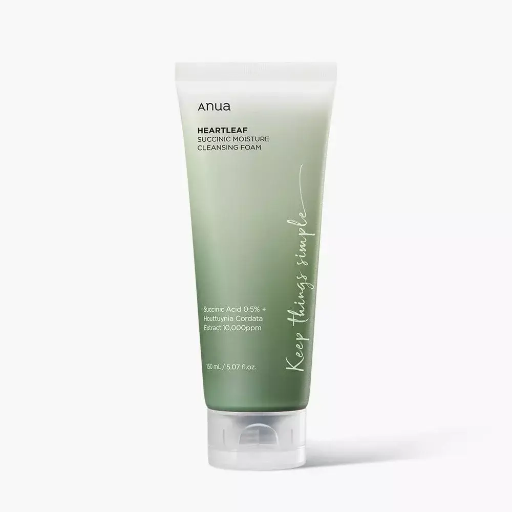 Anua Heartleaf SUCCINIC Moisture Cleansing Foam 150 ml Очищающая пенка
