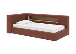 Диван-кровать Cube c нишей L (сиена FiberGuard)