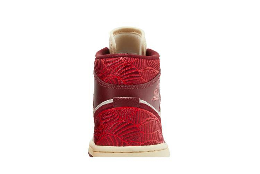 Кроссовки Jordan Air Jordan 1 Mid Se Wmns "Tiki Leaf" (Женская размерная сетка)