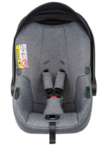 Детская коляска Indigo Impulse Eco 3 в 1 с автокреслом Avionaut Cosmo Grey Ie06 серая кожа/серый