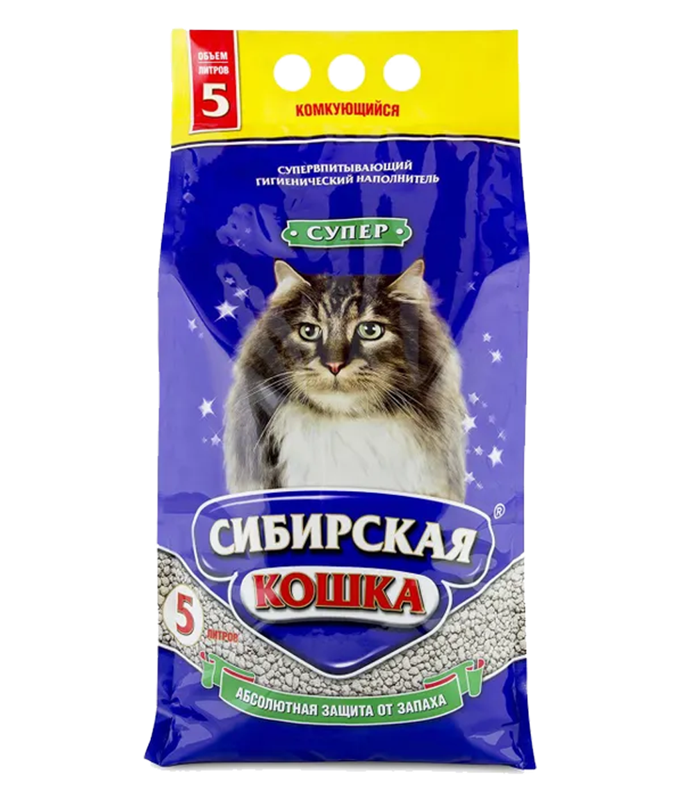 Сибирская Кошка Супер комкующийся 5л