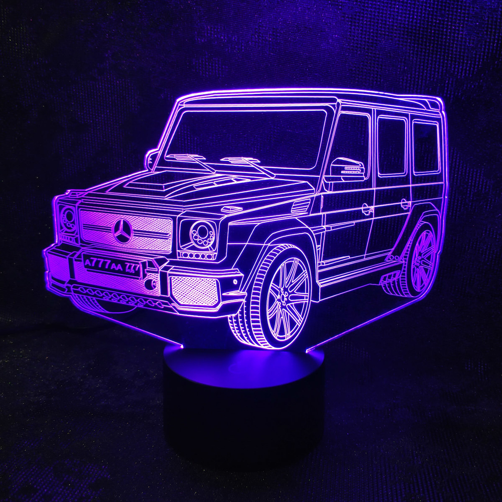 3Д-светильник "Мерседес Гелендваген - Mercedes-Benz G-класс (Гелик)"