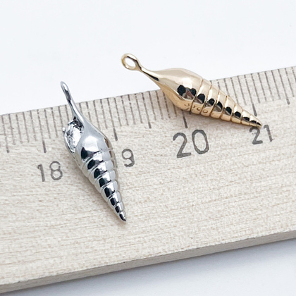 Подвеска Ракушка, цвет золото, размер 21*6 мм, цена за 1 шт