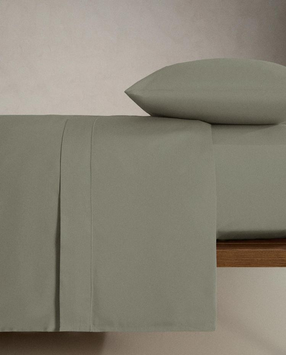 ZARA HOME (300 НИТЕЙ) ПРОСТЫНЯ ИЗ ХЛОПКА, СИНИЙ