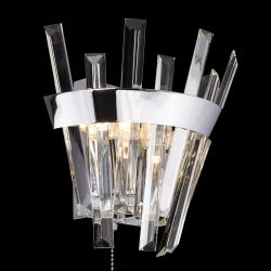 Citilux Вестерос CL307310 Бра хрустальное с выключателем Хром