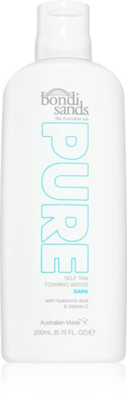 Bondi Sands Pure Self Tan Foaming Water Dark - увлажняющая пена для автозагара /   200  ml  / GTIN 810020172775