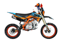 Питбайк KAYO EVOLUTION YX125EM 17/14 KRZ (механ. сцепл., эл. стартер 2022 г.)