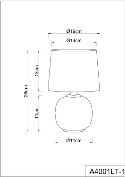Настольная лампа Arte Lamp A4001LT-1CC