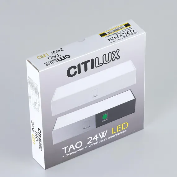 CL712X242N Тао Черный Св-к Накл. LED 24W*4000K
