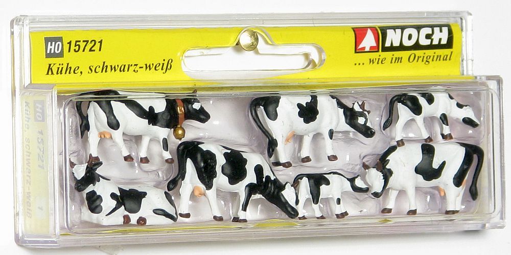 Фигурки коров - 7 фигурок, (H0)