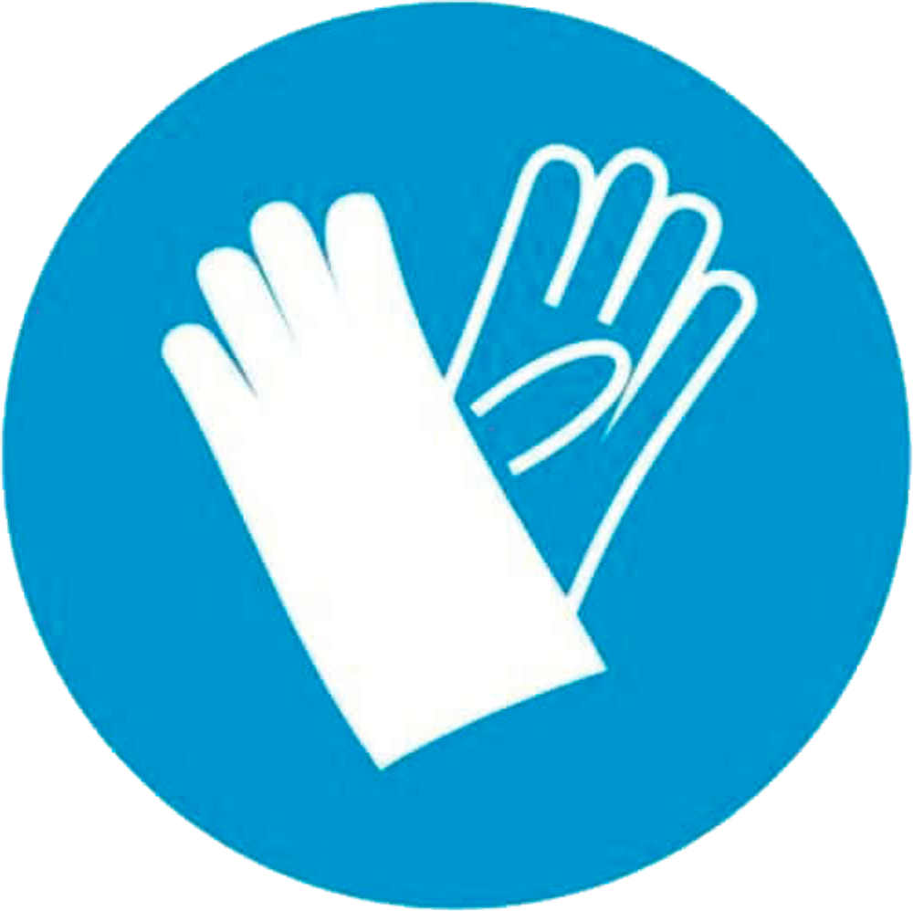 М06 "Работать в защитных перчатках"