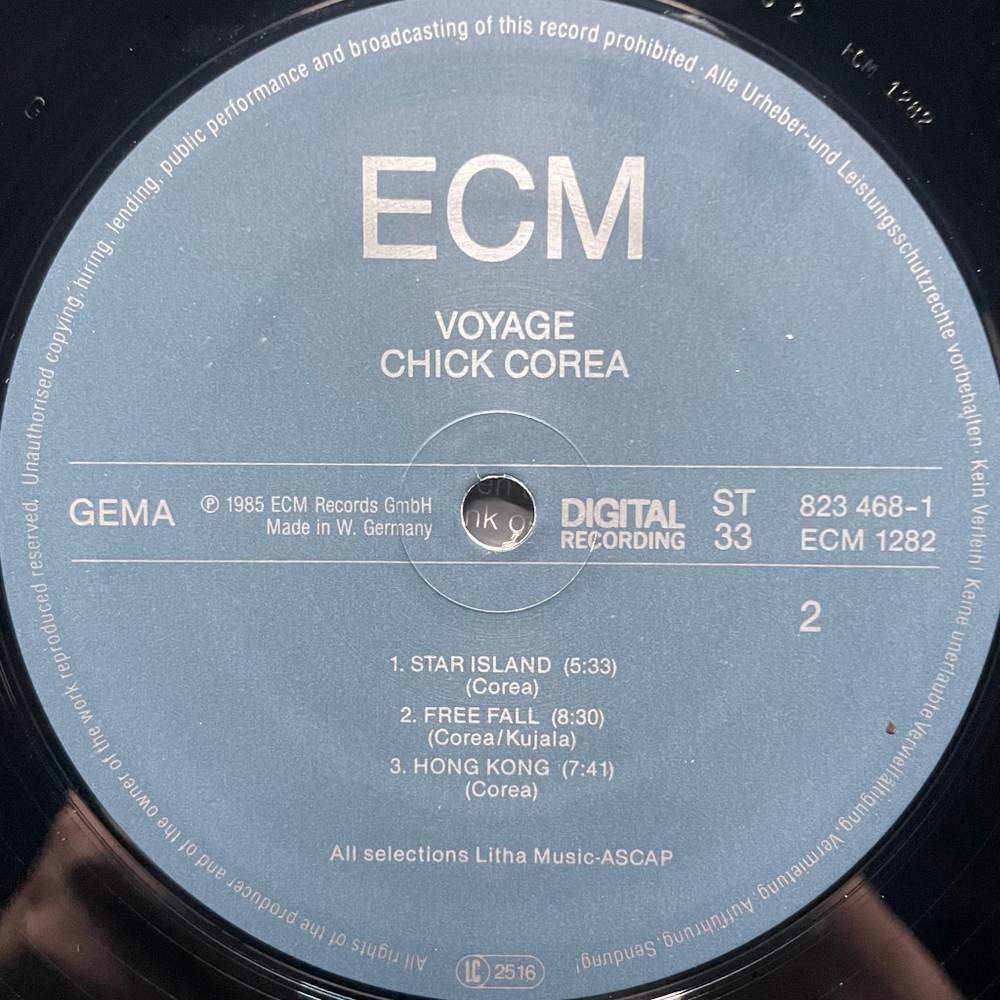 Chick Corea, Steve Kujala ‎– Voyage (Германия 1985г.) ECM