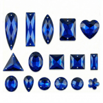 Набор пришивных стеклянных страз “Sapphire” (микс форм)