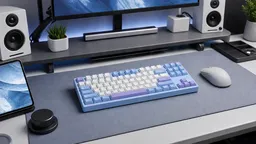 Wobkey Crush 80 Reboot Pro Blue на современном рабочем столе
