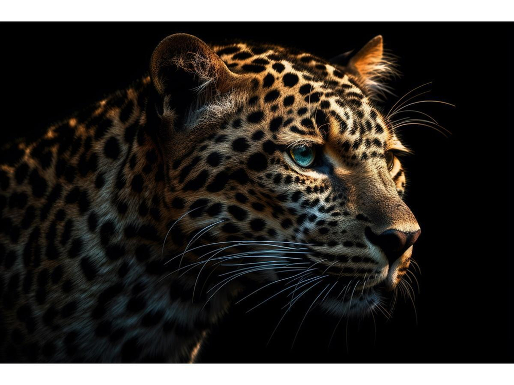 Картина по номерам 40х50см. "Леопард на охоте" (арт. Х-7111)