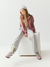 Брюки палаццо облегченные "Серый меланж" 7+