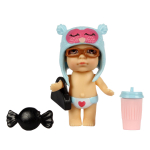 Куколка OLY в шапочке-ушанке в банане. Мальчик 8см, ВВ3845 арт.3370-B (Bondibon)