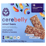 Cerebelly, Smart Bars, органические батончики для малышей, батат, черника и банан, 5 батончиков по 24 г (0,84 унции)