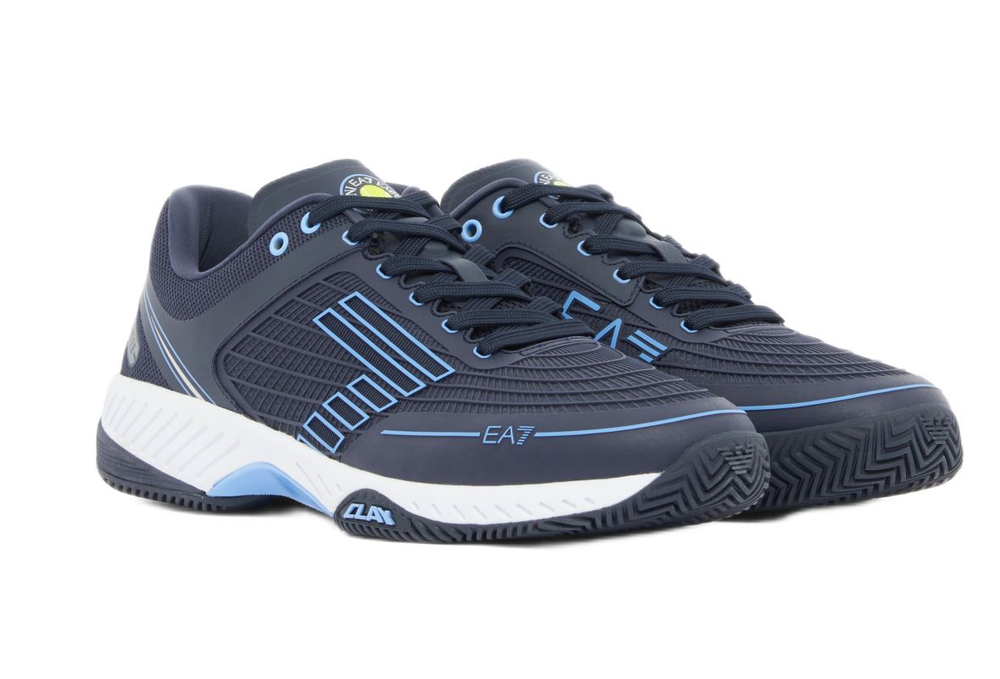 Мужские теннисные кроссовки EA7 Unisex Woven Sneaker Clay - sky captain/bel air