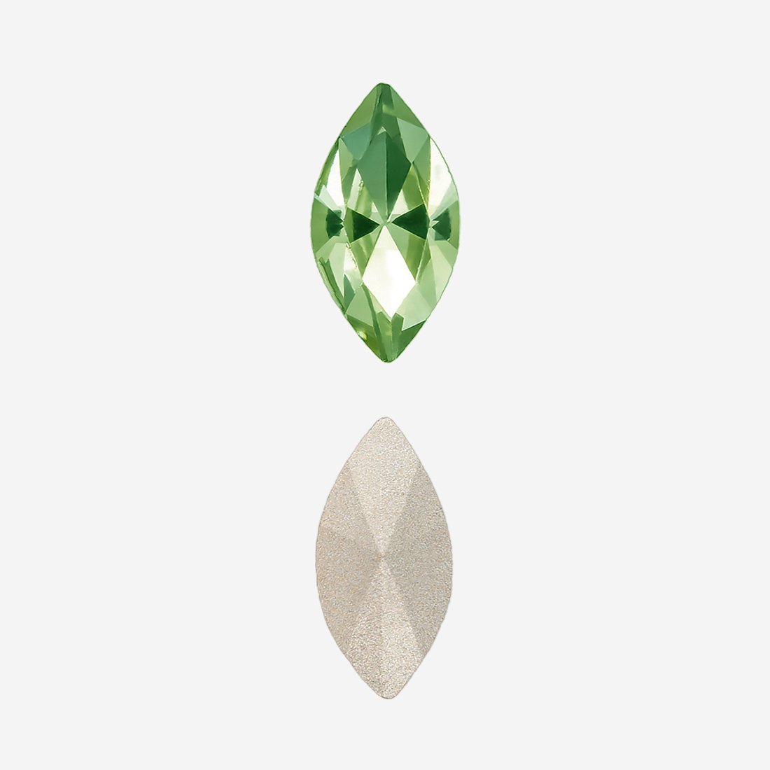 Кристалл Маркиз (Marquise Fancy Stone), оттенок "Перидот"/"Peridot", 10*5мм