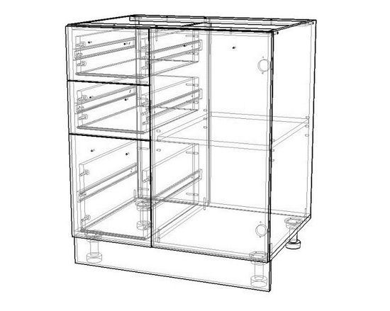 Стол кухонный  ТОКИО-74-213-300-400 /700*820*519/