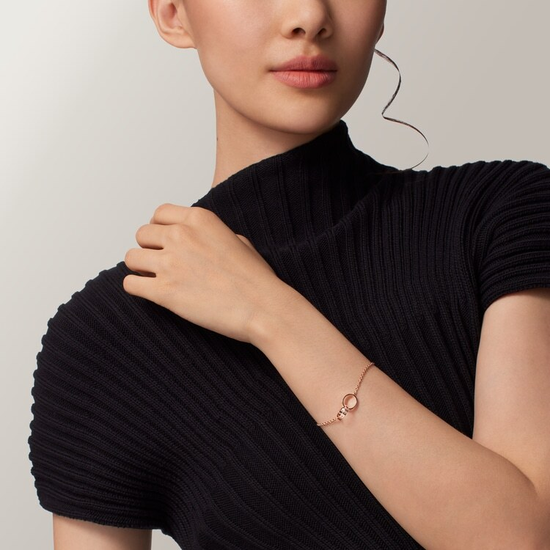 Cartier LOVE bracelet, on chain in rose gold