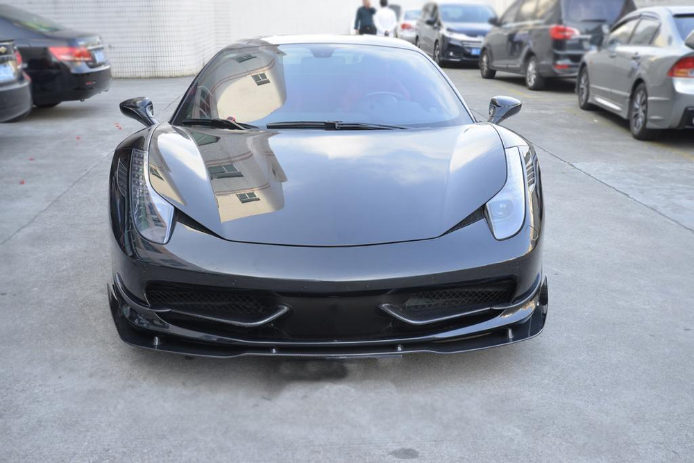 Карбоновая губа переднего бампера для Ferrari 458 2009-2015 Феррари
