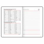 Ежедневник недатированный А5 (138х213 мм), BRAUBERG VISTA, под кожу, гибкий, 136 л., "Cranes", 112025