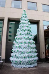 Уличная елка Уральская белая 25 м., каркасная, ПВХ, Green Trees (GT25URPVCW)